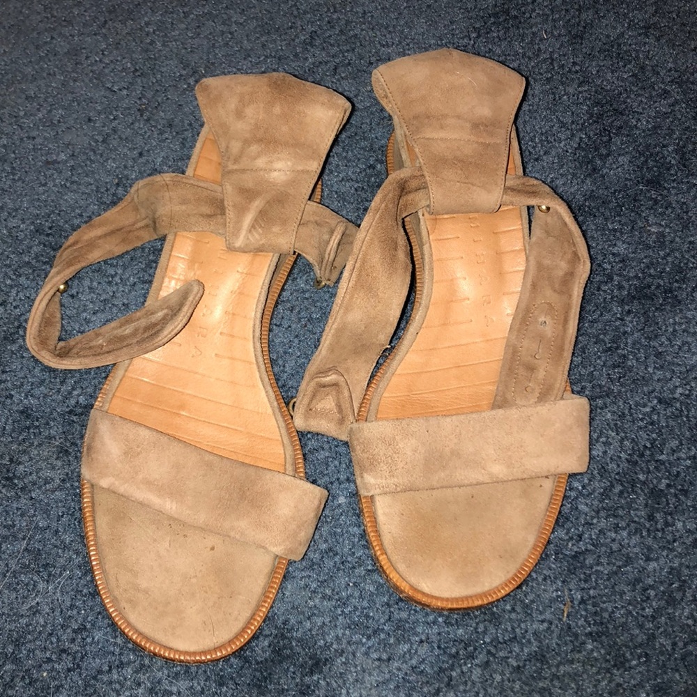 Ankle strap mini wedges